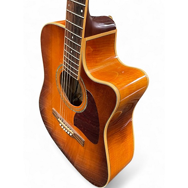 Used Ibanez AW20CE Cherry Sunburst Acoustic Electric Guitar