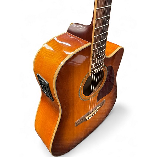 Used Ibanez AW20CE Cherry Sunburst Acoustic Electric Guitar
