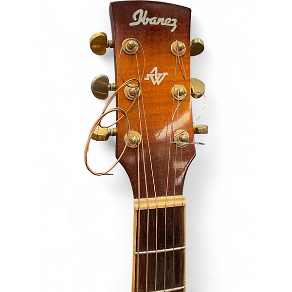 Used Ibanez AW20CE Cherry Sunburst Acoustic Electric Guitar