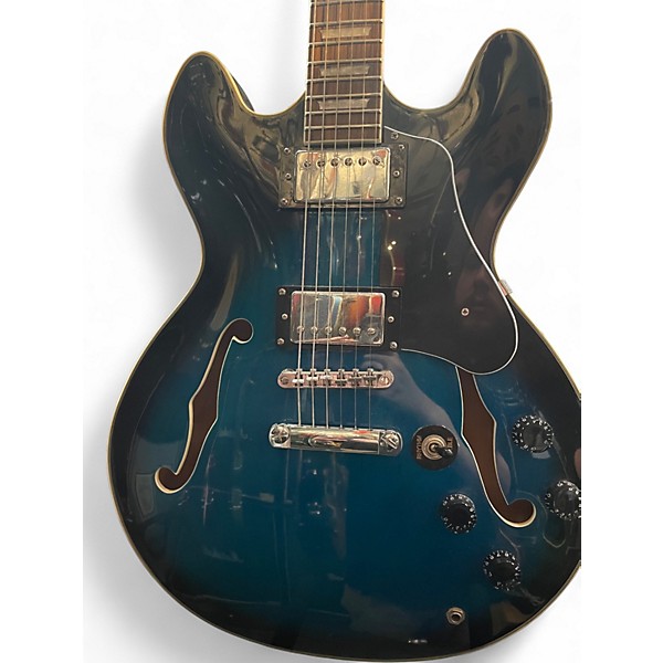 Used Firefly USN Blue Burst Hollow Body Electric Guitar