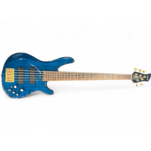 Used Yamaha trb5ii Trans Blue Electric Bass Guitar