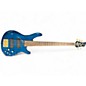 Used Yamaha trb5ii Trans Blue Electric Bass Guitar