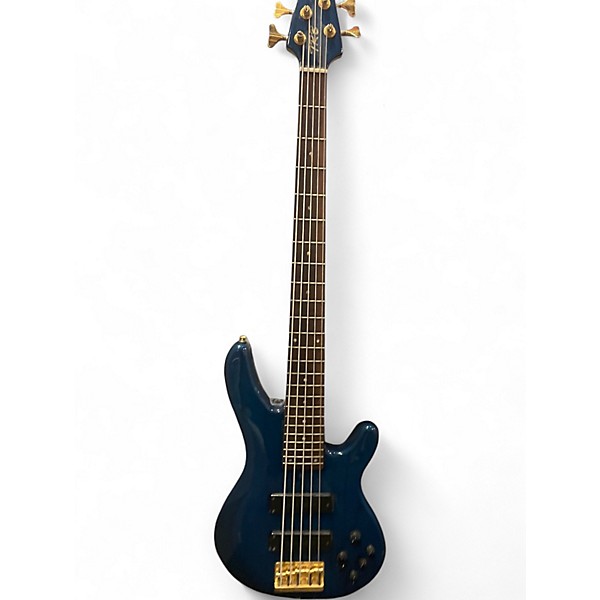Used Yamaha trb5ii Trans Blue Electric Bass Guitar
