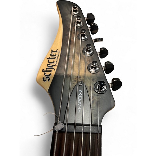 Used Schecter Guitar Research reaper 6 3 Color Sunburst Solid Body Electric Guitar