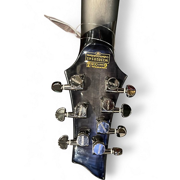 Used Schecter Guitar Research Hellraiser C7 7 String Trans Black Solid Body Electric Guitar