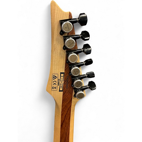 Used Ibanez RGDIX6MRW Iron Label Charcoal Brown Burst Flat Solid Body Electric Guitar