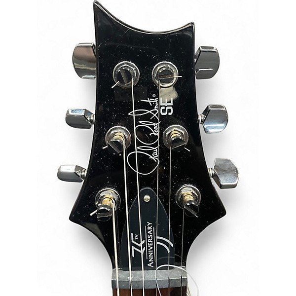 Used PRS SE CUSTOM 24 35TH ANNIVERSARY Black and Gold Solid Body Electric Guitar
