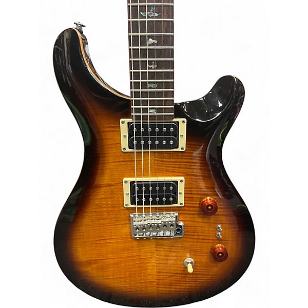 Used PRS SE CUSTOM 24 35TH ANNIVERSARY Black and Gold Solid Body Electric Guitar