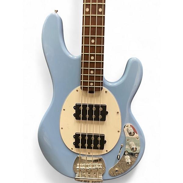 Used 2020s Sterling by Music Man Ray 4 HH surf blue Electric Bass Guitar