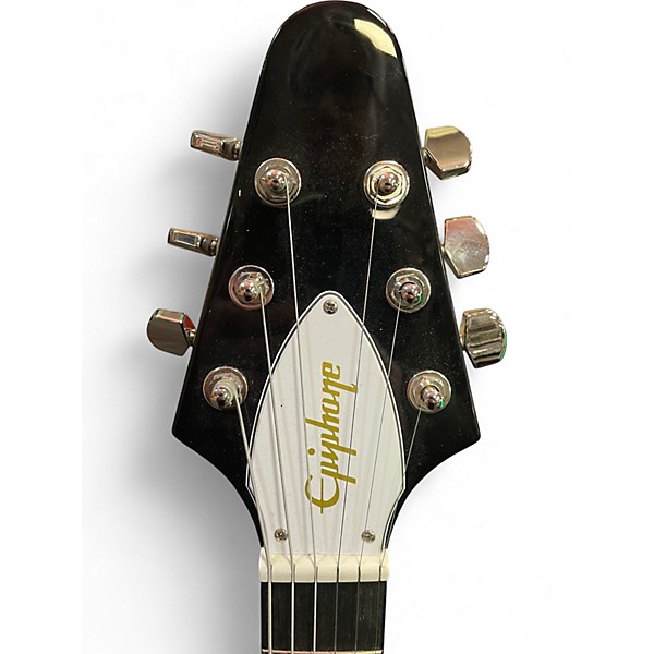 Used Epiphone flying v 70s silver burst Solid Body Electric Guitar