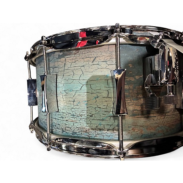 Used Pork Pie 14X6.5 SNARE WEATHERED BARN BLUE Drum
