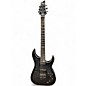 Used Schecter Guitar Research Hellraiser C1 Hybrid Trans Black Solid Body Electric Guitar thumbnail