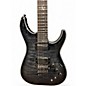Used Schecter Guitar Research Hellraiser C1 Hybrid Trans Black Solid Body Electric Guitar