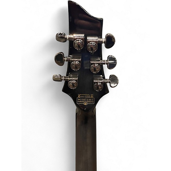 Used Schecter Guitar Research Hellraiser C1 Hybrid Trans Black Solid Body Electric Guitar