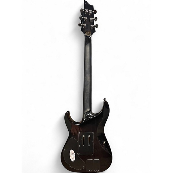 Used Schecter Guitar Research Hellraiser C1 Hybrid Trans Black Solid Body Electric Guitar