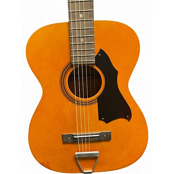 Vintage 1960s Harmony H1227 Natural Acoustic Guitar