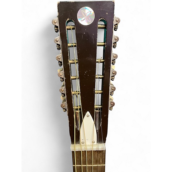 Vintage 1960s Harmony H1227 Natural Acoustic Guitar