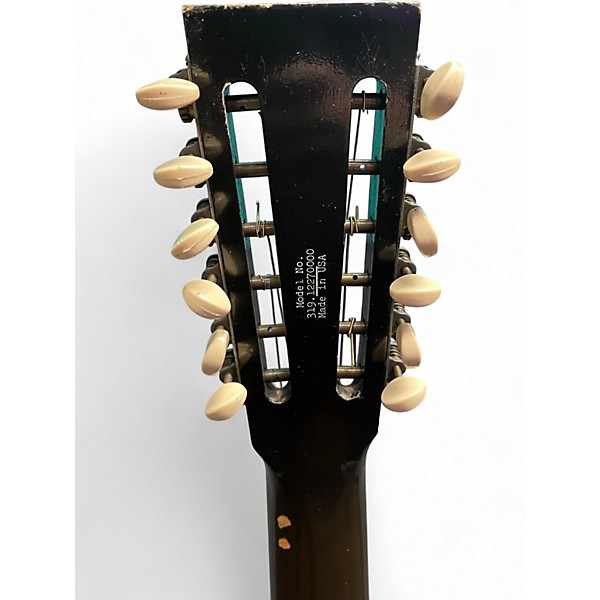 Vintage 1960s Harmony H1227 Natural Acoustic Guitar