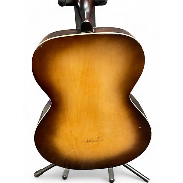 Vintage 1960s Silvertone Archtop Natural Acoustic Guitar