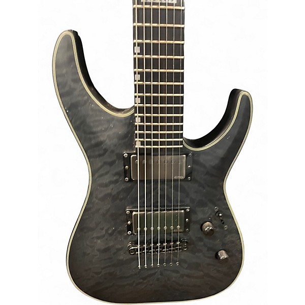 Used 2015 ESP H7 Zach Householder 7 String Black Solid Body Electric Guitar