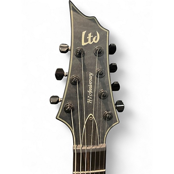 Used 2015 ESP H7 Zach Householder 7 String Black Solid Body Electric Guitar