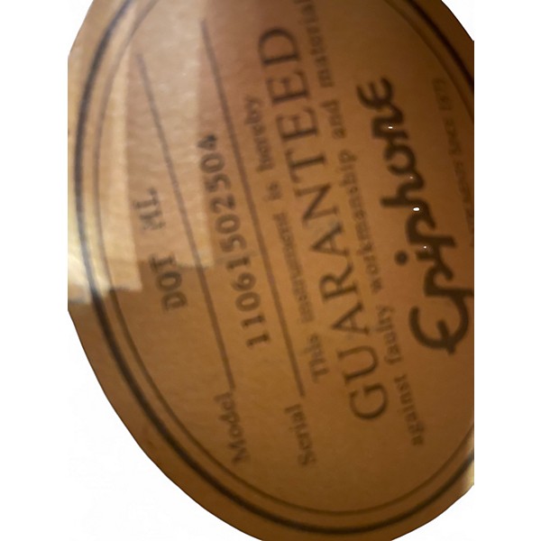 Used Epiphone DOT ML Pelham Blue Hollow Body Electric Guitar