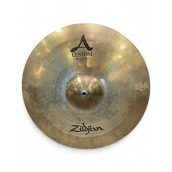 Used Zildjian 20in A Custom Medium Ride Cymbal