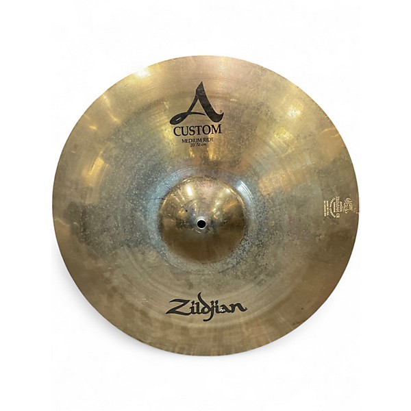 Used Zildjian 20in A Custom Medium Ride Cymbal