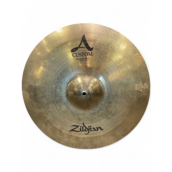 Used Zildjian 20in A Custom Medium Ride Cymbal