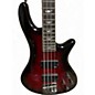 Used Schecter Guitar Research Stiletto Extreme 4 String Red Electric Bass Guitar