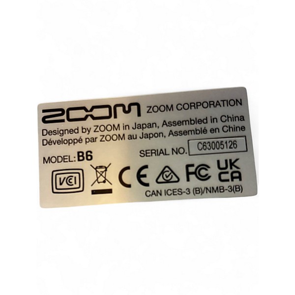 Used Zoom B6 MULTIEFFECTS PROCESSOR Effect Processor