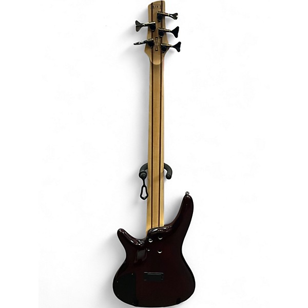 Used Ibanez SR405 5 String Sunburst Electric Bass Guitar