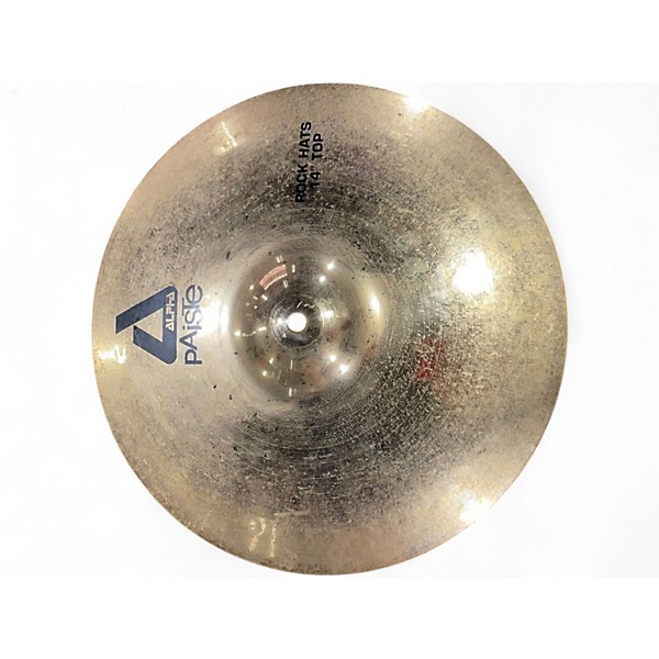 Used Paiste 14in ALPHA ROCK HI HAT PAIR Cymbal