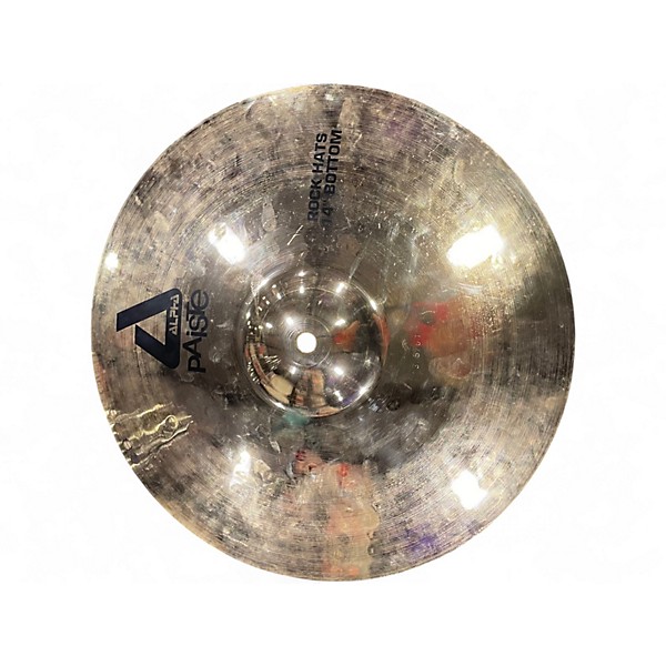 Used Paiste 14in ALPHA ROCK HI HAT PAIR Cymbal