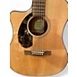 Used Fender cd60sce Natural Acoustic Electric Guitar
