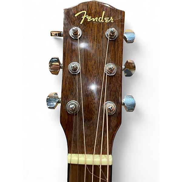 Used Fender cd60sce Natural Acoustic Electric Guitar