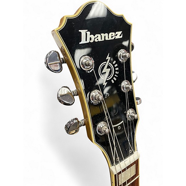 Used Ibanez AK75DGD1201 Metallic Gold Hollow Body Electric Guitar