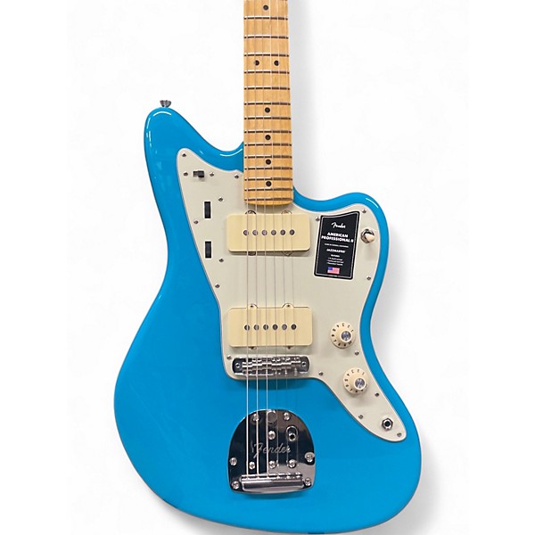 Used Fender American Professional ii Jazzmaster miami blue Solid Body Electric Guitar