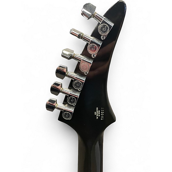 Vintage 1990s The Heritage MARK SLAUGHTER BLACK Solid Body Electric Guitar