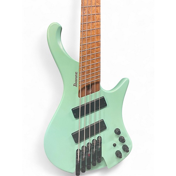 Used Ibanez EHB1005MS Seafoam Pearl Electric Bass Guitar
