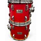 Used Pearl 4 Piece World Series red Drum Kit