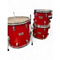 Used Pearl 4 Piece World Series red Drum Kit