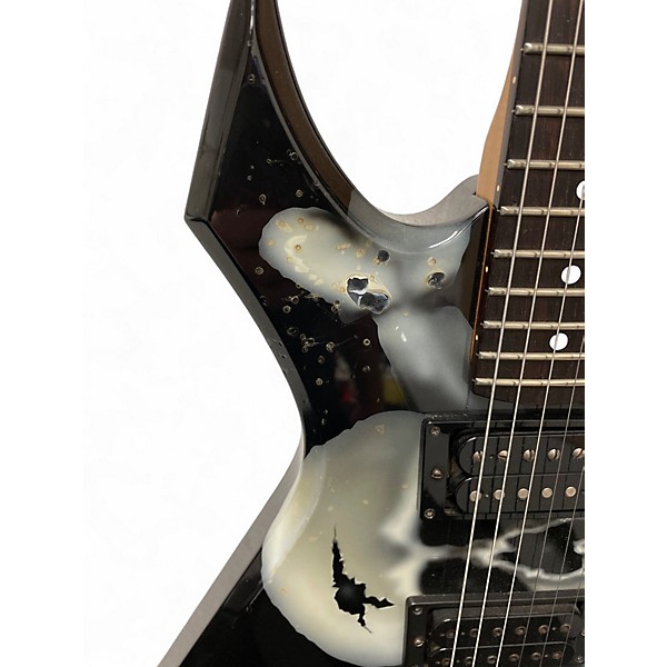 Used 1990s B.C. Rich U.S.A Warlock Custom Graphic Solid Body Electric Guitar