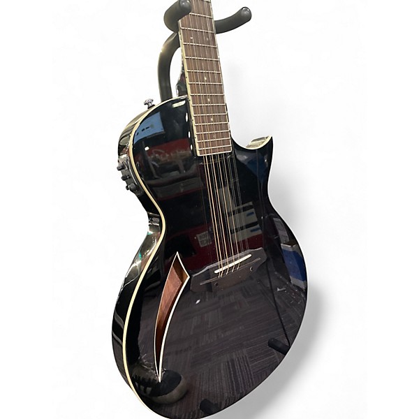 Used ESP LTD TL12 Black 12 String Acoustic Electric Guitar