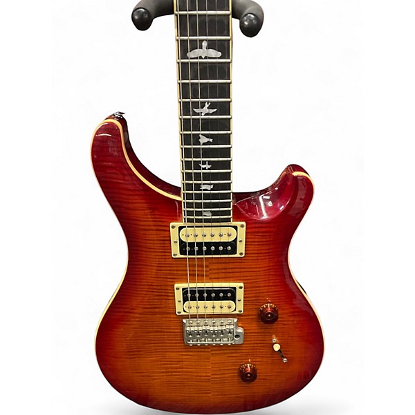Used PRS SE Custom 24 Cherry Sunburst Solid Body Electric Guitar