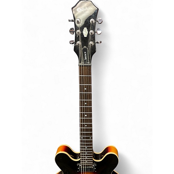 Used Epiphone Dot Special 2 2 Tone Sunburst Hollow Body Electric Guitar