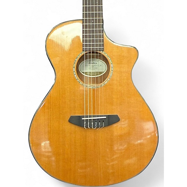 Used Breedlove Pursuit Concert CE Nylon Natural Classical Acoustic Electric Guitar