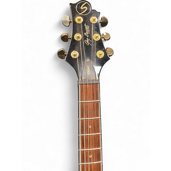 Used Greg Bennett Design by Samick Torino Black Sparkle Solid Body Electric Guitar