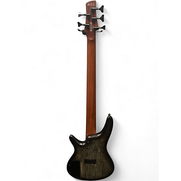 Used Ibanez SR605 5 String Black Stained Burst  Electric Bass Guitar