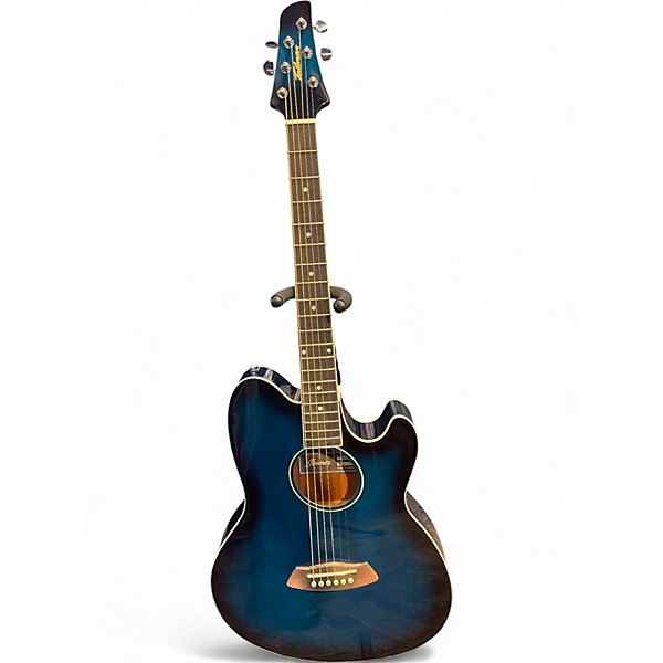 Used Ibanez TCY10E Talman Blue Burst Acoustic Electric Guitar